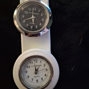 Concepts Black and White Quartz Watches